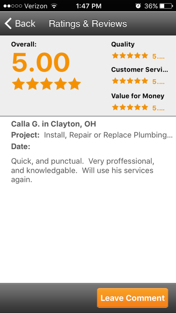 Slide of Bentley Plumbing and Drain Service