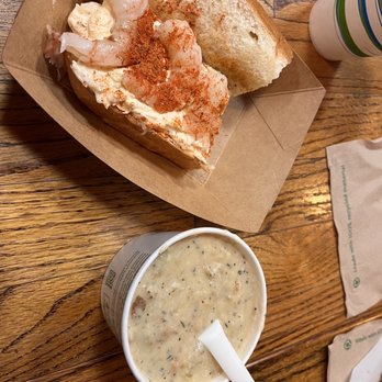 Alaskan Sourdough Bakery - Clam chowder and shrimp Roll - Bakeries Near Me - Seattle, Washington Alaskan Sourdough Bakery - Clam chowder and shrimp Roll - Bakeries Near Me - Seattle, Washington