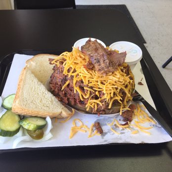 Kat's Barbecue - Beef baked potato total of 3.25 lbs - Barbeque Near Me - Santa Fe, Texas Kat's Barbecue - Beef baked potato total of 3.25 lbs - Barbeque Near Me - Santa Fe, Texas