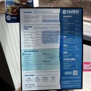 Taziki's Mediterranean Cafe - Suwanee - Menu - Greek Near Me - Suwanee, Georgia