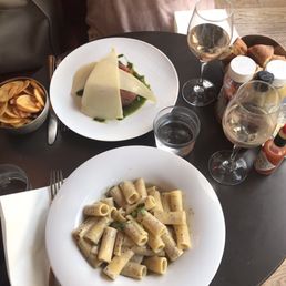 Beef tartare and truffle pasta