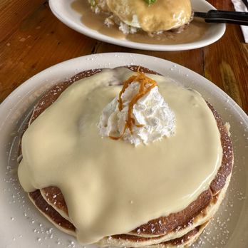 Moke’s Bread And Breakfast - Lilikoi Pancakes (3pc) - Breakfast & Brunch Near Me - Honolulu, Hawaii