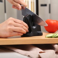 Ergo Chef - Ergo Chef's Amazing Fast Edge II Spring loaded tungsten carbide sharpener & hone. Matches your blade angle for a perfect edge.