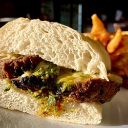 Concord Tap House - Tri tip melt with fontina and house-made chimichurri.