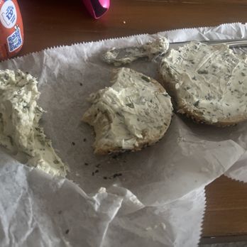 Bagel Joy - Look how much cream cheese i had to remove - Breakfast & Brunch Near Me - Fairfax, Virginia Bagel Joy - Look how much cream cheese i had to remove - Breakfast & Brunch Near Me - Fairfax, Virginia