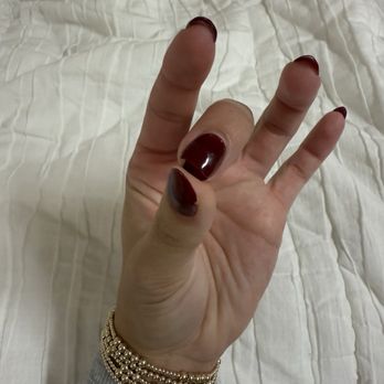 Looks Hair Design - broken L middle finger nail - Nail Salons Near Me - State College, Pennsylvania Looks Hair Design - broken L middle finger nail - Nail Salons Near Me - State College, Pennsylvania