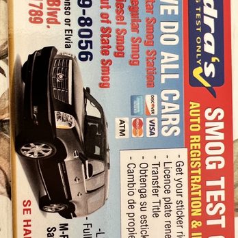 Piedra's Smog Test Only - Smog Check Stations Near Me - Walnut, California