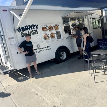 Grumpy Dough - The truck and outside area - Food Trucks Near Me - Salt Lake City, Utah