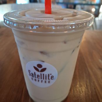 Satellite Coffee - Medium iced pistachio cream cold brew - Coffee & Tea Near Me - Albuquerque, New Mexico Satellite Coffee - Medium iced pistachio cream cold brew - Coffee & Tea Near Me - Albuquerque, New Mexico