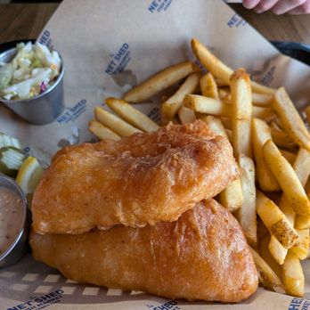 The Net Shed - Salmon fish and chip, seasonal special - Seafood Markets Near Me - Everett, Washington The Net Shed - Salmon fish and chip, seasonal special - Seafood Markets Near Me - Everett, Washington
