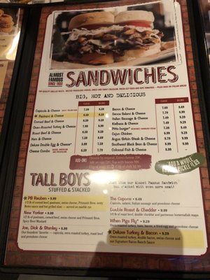 Menu photo 7 Primanti Bros. Restaurant and Bar Lancaster, PA