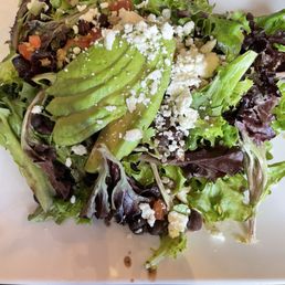 Black bean and spring mix salad. Yum! Black bean and spring mix salad. Yum!