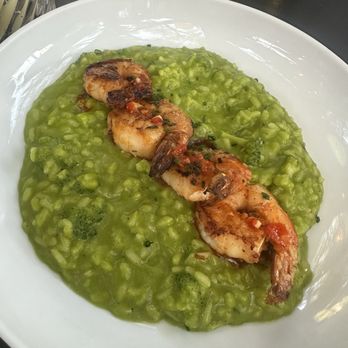 Benchmark - Shrimp broccoli risotto - New American Near Me - Santa Ana, California