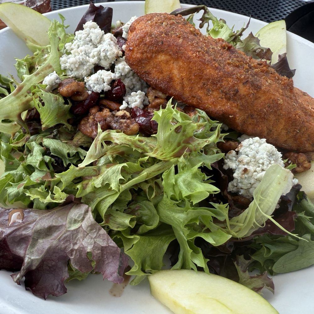 Fiammé - Market salad plus salmon - Pizza Near Me - Naperville, Illinois Fiammé - Market salad plus salmon - Pizza Near Me - Naperville, Illinois