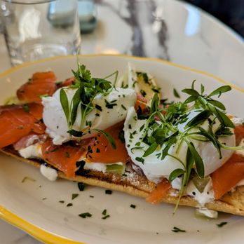 Le Pistol - March 16, 2024; Salmon Toast ($18). - French Near Me - Brooklyn, New York