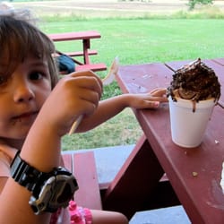 Goodies Snack Bar - This is a "baby" or "kiddie" sized ice cream at Goodies. My daughter ate 1/10 of this. She loved it though, and asks to go back