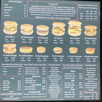 Rogers Ice Cream & Burgers - Current menu October 2023 - Burgers Near Me - Post Falls, Idaho Rogers Ice Cream & Burgers - Current menu October 2023 - Burgers Near Me - Post Falls, Idaho
