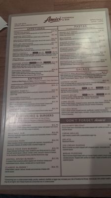 Menu photo 2 Amici Pizzeria & Bar Reno, NV Menu photo 2 Amici Pizzeria & Bar Reno, NV