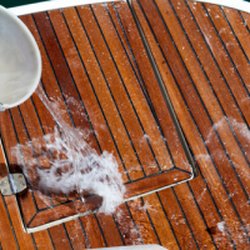 Below the Belt Services - Water poured on boat deck