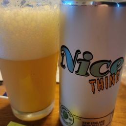Nice Thing, a New England IPA. Nice Thing, a New England IPA.