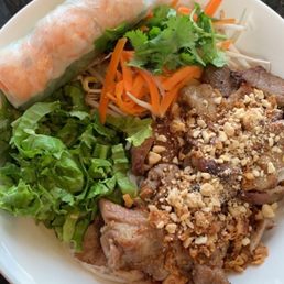 Grilled Pork Spring Rolls