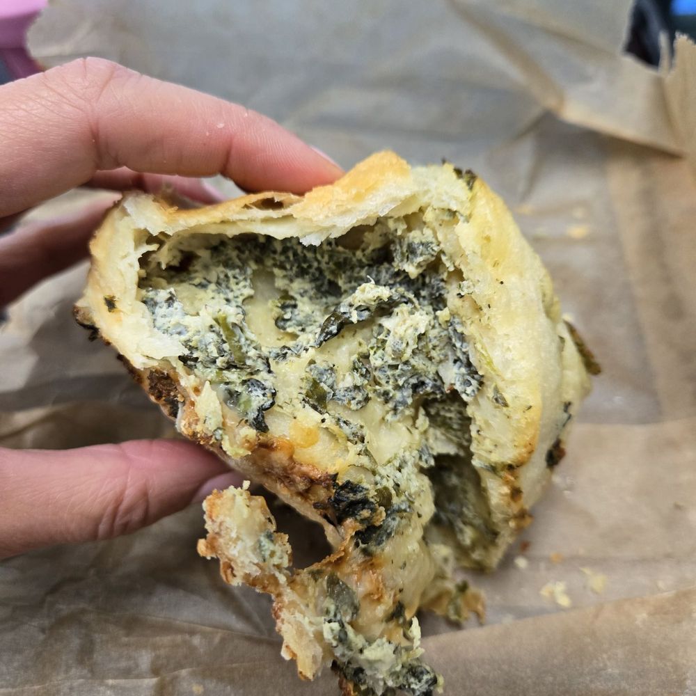 Glutenus Maximus Bakehouse - Inside of spanokopita - spinach and cheese! - Bakeries Near Me - Vista, California