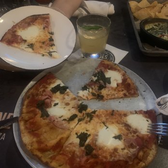 Oak and Stone - Cheese pizza and I add ham - Pizza Near Me - Naples, Florida Oak and Stone - Cheese pizza and I add ham - Pizza Near Me - Naples, Florida