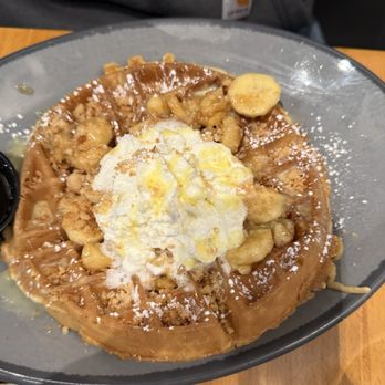 Dime Store - Bananas foster waffle - Breakfast & Brunch Near Me - Detroit, Michigan