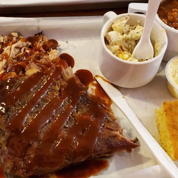 Thee Pitts Again - Pulled pork, 1/2 slab, potato salad & beans. - Barbeque Near Me - Silverton, Colorado Thee Pitts Again - Pulled pork, 1/2 slab, potato salad & beans. - Barbeque Near Me - Silverton, Colorado