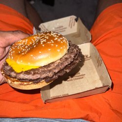 McDonald's - What I saw when I opened the box of my Double Quarter Pounder with Cheese