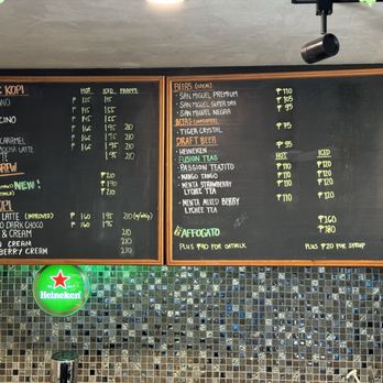 Kopi 82 - Menu slates 1 & 2 - Pizza Near Me - Davao City, DAS