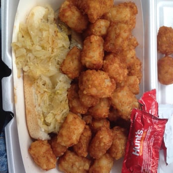 Dave's Dogs - Brat combo with tots - Food Trucks Near Me - Woodbridge, Virginia Dave's Dogs - Brat combo with tots - Food Trucks Near Me - Woodbridge, Virginia