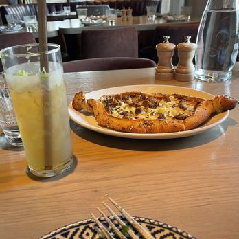 Del Mar Columbus - Lamb sausage flatbread - Mediterranean Near Me - Columbus, Ohio
