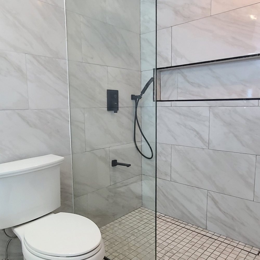 Floor & Decor - New master shower bathroom. After 6 weeks, finally completed. - Home Decor Near Me - Fullerton, California Floor & Decor - New master shower bathroom. After 6 weeks, finally completed. - Home Decor Near Me - Fullerton, California