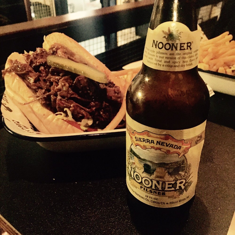 Sneaky Pickle - Po Boy and Sierra Nevada Nooner Pilsner. - American Near Me - Goodwood, SA