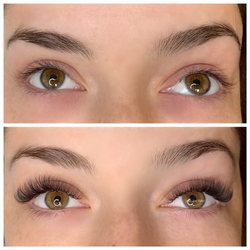 Glam Bam Lashes - Volume Full Set before/after