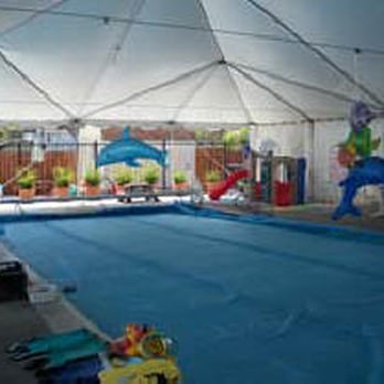 Bubbles Swim School - Pool 1 is shaded by our tent year-round and walls are added around in the colder months to keep warm. - Swimming Lessons/Schools Near Me - Spring Valley, California Bubbles Swim School - Pool 1 is shaded by our tent year-round and walls are added around in the colder months to keep warm. - Swimming Lessons/Schools Near Me - Spring Valley, California