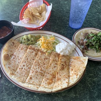 Azteca Restaurant - 1 Cheese quesadilla with 1 Asada - Mexican Near Me - Lancaster, California