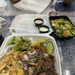 Mix shawarma over rice Mix shawarma over rice