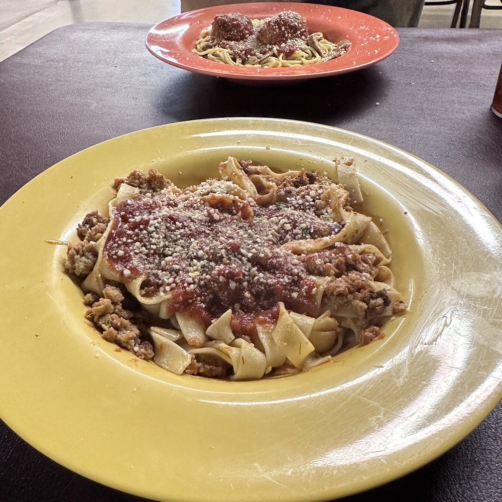 Giovanni’s Pizza And Pasta - Meat sauce with fettuccine noodles. - Pizza Near Me - Evant, Texas Giovanni’s Pizza And Pasta - Meat sauce with fettuccine noodles. - Pizza Near Me - Evant, Texas