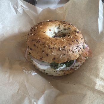 Roots Coffee - Salmon Bagel - Coffee & Tea Near Me - Sacramento, California