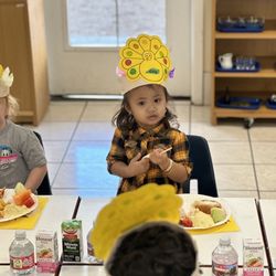 Montessori School of San Leandro - Class thanksgiving 2023 giving thanks and learning about what thanksgiving is about