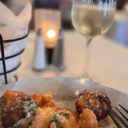 Shrimp risotto cakes