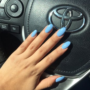 Classic Nails - Came in for the first time and I'm happy with the results. This is Gel color 574 Blue Bell - Nail Salons Near Me - Anaheim, California