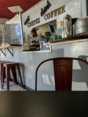 Photo of La Creperie - San Diego, CA, US. Crepe on the way...