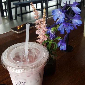 Daily Projects Cafe & Eatery - Lavender Milk Tea - Cafes Near Me - Algonquin, Illinois Daily Projects Cafe & Eatery - Lavender Milk Tea - Cafes Near Me - Algonquin, Illinois