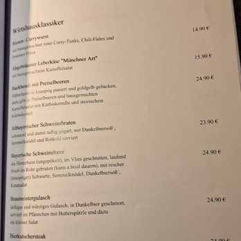 Paulaner - Speisekarte - Bavarian Near Me - Wetzlar, HE
