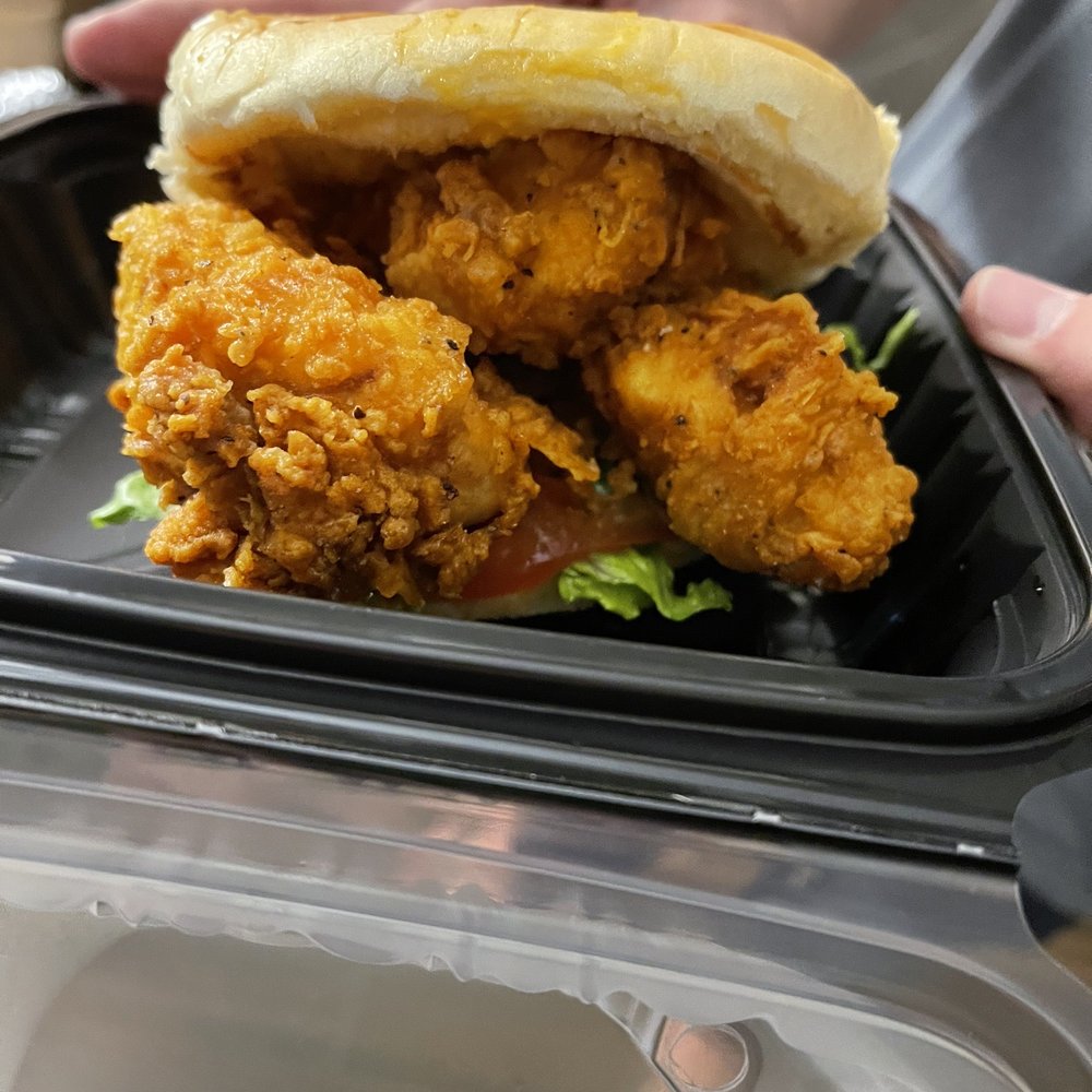 X-Marks the Spot - Crispy chicken sandwich. - Soul Food Near Me - Lancaster, Pennsylvania X-Marks the Spot - Crispy chicken sandwich. - Soul Food Near Me - Lancaster, Pennsylvania