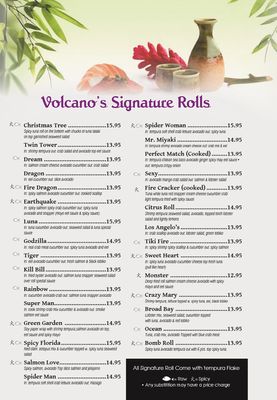 Menu photo 6 Volcano Sushi Bar Virginia Beach, VA Menu photo 6 Volcano Sushi Bar Virginia Beach, VA