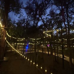 TreeHoppers Aerial Adventure Park - Night time zip line on the long green course